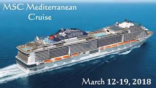 Pier Runners MSC Meraviglia Mediterranean Cruise March 1219 2018 Cruise Dont miss the Ship [upl. by Narmi]