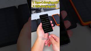 HIS025 solarpowerbank The most sold 2024 solar power bank portable power bank 20000 mah [upl. by Gorlicki256]