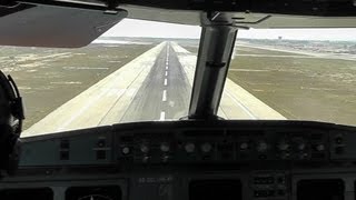 Cyprus A320232 Cockpit Landing at Larnaca  CYP7637 from Skiathos [upl. by Erreipnaej568]