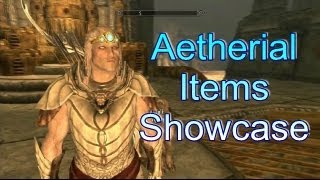 Skyrim Dawnguard Aetherial Crown Shield Staff Showcase Xbox 360 HD [upl. by Ozmo]