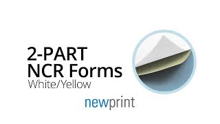 2 Part NCR Carbonless Forms  Newprint [upl. by Ulrike]