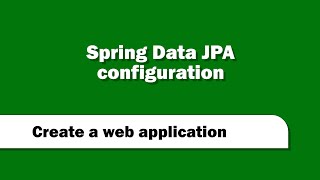 How to setup Spring Data JPA to use inmemory database [upl. by Uni]