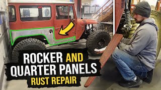 Rebuilding The Body On The FJ40 Land Cruiser Rust Repair [upl. by Rudwik]