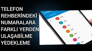 Telefon Rehberini Başka Bir Telefona Aktarma Kontrol Etme Görebilme [upl. by Nadual536]