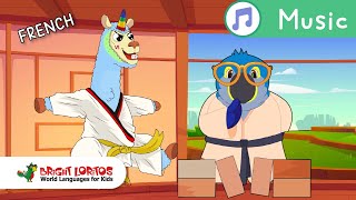 HOBBIES SONG 🥋🏐🥎🏀⚽in FRENCH  FRENCHSongs for Kids 🎵 BrightLoritos [upl. by Kcirddot]