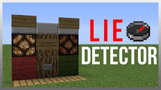 Minecraft 112 Redstone Tutorial  Lie Detector 100 Accurate [upl. by Zetnas799]