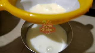 How to make skimmed milk at home  Homemade skimmed milk in tamil  0 fat milk  ayan kitchen [upl. by Eelyrehc]