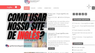 Como usar o meu site para aprender inglês [upl. by Aizat]