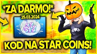 KOLEJNY NOWY KOD NA STAR COINSY ZA DARMO 😱 KOD MARCOWY NA STAR COINS 2024 🫶💓 [upl. by Nizam]