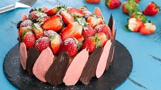 Brownie Strawberry Chocolate Cheesecake [upl. by Kletter729]