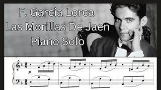 Las Morillas De Jaen Garcia Lorca  Piano Solo and Sheet Music [upl. by Cimah]