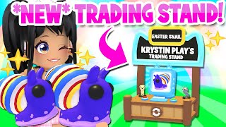 NEW TRADING STAND CANDY SNAIL amp MORE in Adopt Me roblox WEEK 2 EASTER [upl. by Yennep]