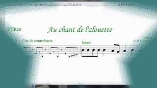 11  Au chant de lalouette pour flûtes à bec [upl. by Akcemat672]