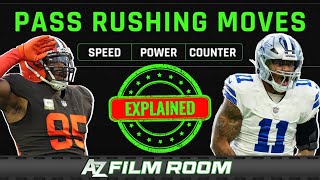 NFL Pass Rush Moves Explained Film Breakdown [upl. by Mccandless393]