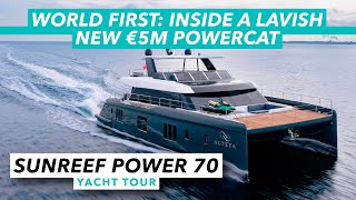 Sunreef Power 70 yacht tour  Inside a lavish new €5m powercat  Motor Boat amp Yachting [upl. by Aelc]