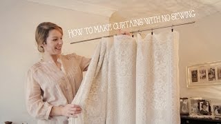 How to make curtains without sewing in minutes [upl. by Enelyt]