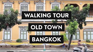 Walking Tour Old Town Bangkok  Muslim Halal Friendly Street Food  Phahurat amp Klong Ong Ang [upl. by Oigile]