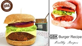 GBK Burger Recipe  Gourmet Burger Kitchen  How To Make GBK Burger [upl. by Paryavi945]