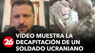 El Kremlin anuncia la investigación del video que muestra la decapitación de un soldado ucraniano [upl. by Ornie]