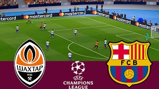 Shakhtar Donetsk vs Barcelona  VideoGame Simulation pes 2021 [upl. by Yesnek]