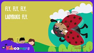 Ladybugs Fly Lyric Video  The Kiboomers Preschool Songs amp Nursery Rhymes [upl. by Atlee316]