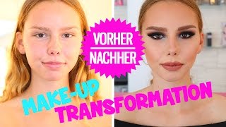 VorherNachher Makeup Transformation ♡ HANADIBEAUTY [upl. by Patrizius]