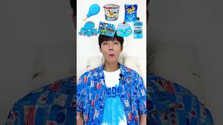 Random Blue food MUKBANG🥶 shorts [upl. by Ecnarf733]