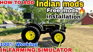 How to add Indian Tractor Mods in Farming simulator [upl. by Quentin]