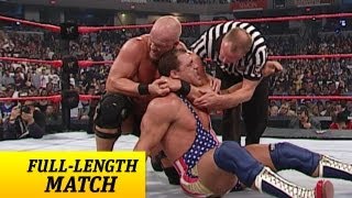 FULLLENGTH MATCH  Raw  Kurt Angle vs Steve Austin  WWE Championship Match [upl. by Ardnnaed586]