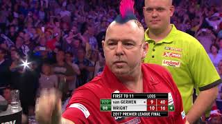 Wright v Van Gerwen  Premier League Final 2017 [upl. by Leoni654]