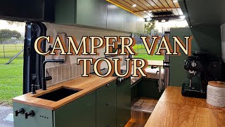 Ford Transit Camper Van Conversion  Full Off Grid [upl. by Laerol]