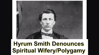 Hyrum Smith Denounces Spiritual WiferyPolygamy to 1000 Missionaries Three Months Before his Death [upl. by Ynatterb]