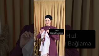 Hızlı Eşarp Nasıl Bağlanır şalbağlama tesettür Amazing hijabtutorial [upl. by Ulphia]