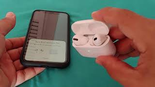 Pairing mode Tutorial TWS Pro Fake Airpods Pro with Iphone XR [upl. by Eberhard120]