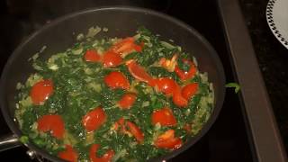 Wilted Spinach with Tomatoes Step By Step Chef [upl. by Jemimah]