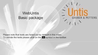 WebUntis  Basic package [upl. by Liris]