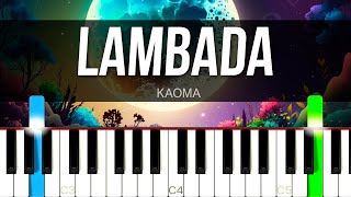 Lambada – Kaoma  PIANO SHEET MUSIC  MIDI 🎹 [upl. by Portugal]