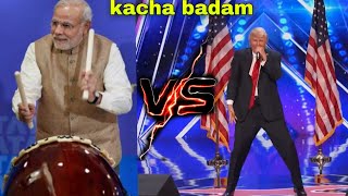 Kacha badam cg song  Narendra modi Donald Trump dance video 😄 kacha badam remix [upl. by Farlay]