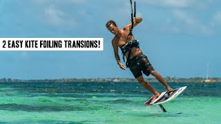 Kite Foiling 2 Easy TRANSITIONS Beginners Should Learn [upl. by Chiarra999]