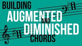 Chords Augmented and Diminished  TWO MINUTE MUSIC THEORY 40 [upl. by Aissert152]