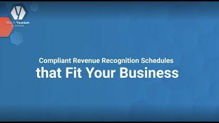 Compliant Revenue Recognition Schedules that Fit Your Business in Younium [upl. by Nolyak]