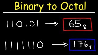 Binary to Octal Conversion [upl. by Edwin]