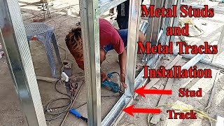 How To Cut And Install Dry Wall in A Difficult Area  Trpezoid PatrenStep By Step  DIY [upl. by Thurlough]