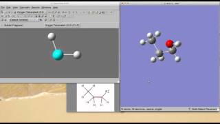 Building a simple transition state guess structure with Gaussview [upl. by Eesdnyl547]