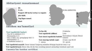 DTM Ruxsatnoma olish 2024 ruxsatnoma dtm [upl. by Anelam]