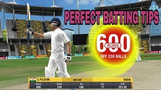 WCC2 Perfect Batting Tips  How to Score 1000 Runs in Test Match [upl. by Eberhart290]