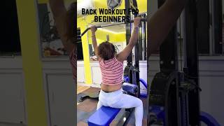 Back workout for beginners🏋️ shorts back back workout for beginners [upl. by Suolkcin400]