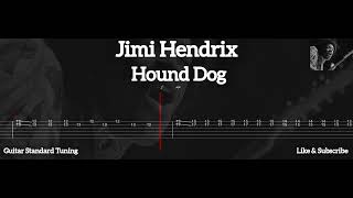 Jimi Hendrix  Hound Dog  Tab Guitar [upl. by Ayidan793]