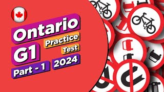 Ontario G1 Practice Test Questions and Answers 2024 Part 1  Ontario Driving Licence [upl. by Gowon374]