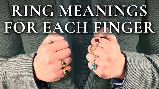 Rings amp Their Meaning Symbolism For Men  What Fingers To Wear A Ring On [upl. by Ardnosal593]